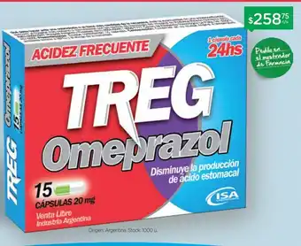 Farmacity Treg 20 mg x 15 caps oferta