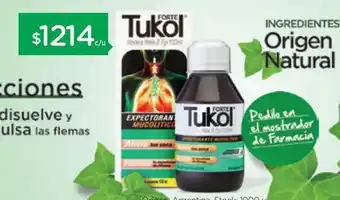 Farmacity Tukol jarabe forte x 150 ml oferta