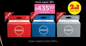 Farmacity Preservativo maxx super fino x 12 un oferta
