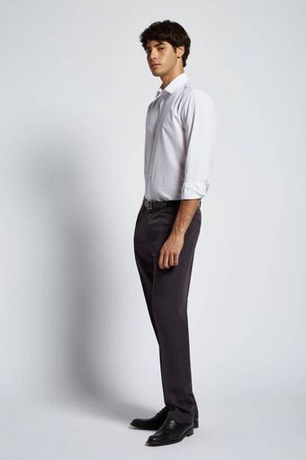 Macowens Camisa de vestir lisa blanca oferta