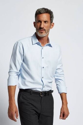 Macowens Camisa ratier celeste oferta