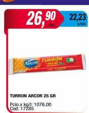 Maxiconsumo Turron arcor oferta