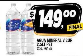 Supermercados Yaguar Agua mineral v.sur oferta