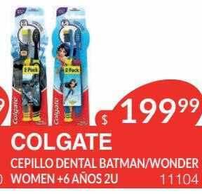 Masivos Colgate cepillo dental batman wonder women oferta