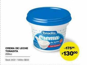 Atomo Conviene Crema de leche tonadita oferta