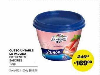 Atomo Conviene Queso untable la paulina oferta