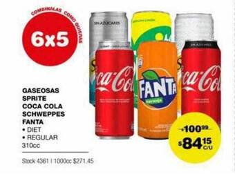 Atomo Conviene Gaseosas sprite coca cola schweppes fanta oferta
