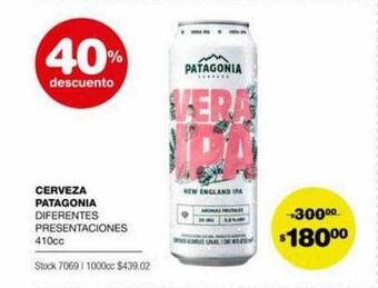 Atomo Conviene Cerveza patagonia 40% descuento oferta