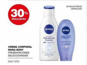 Atomo Conviene Crema corporal nivea body 30% descuento oferta