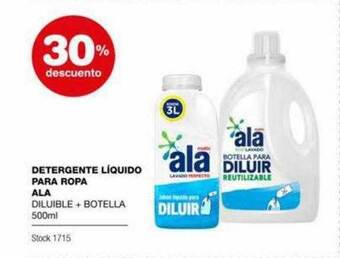 Atomo Conviene Detergente liquido para ropa ala 30% descuento oferta