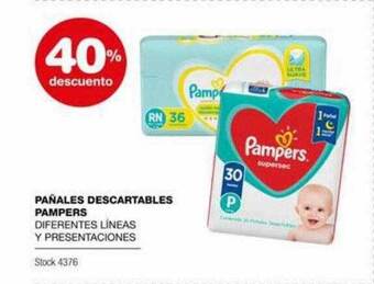 Atomo Conviene Pañales descartables pampers 40% descuento oferta