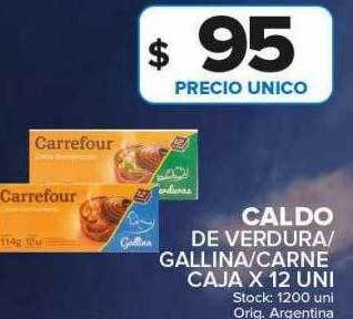 Carrefour Maxi Caldo de verdura gallina carne oferta