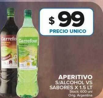 Carrefour Maxi Aperitivo s alcohol vs sabores oferta