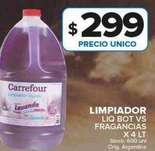 Carrefour Maxi Limpiador liq bot vs fragancias oferta
