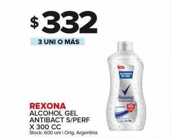 Carrefour Maxi Rexona alcohol gel antibact s perf oferta