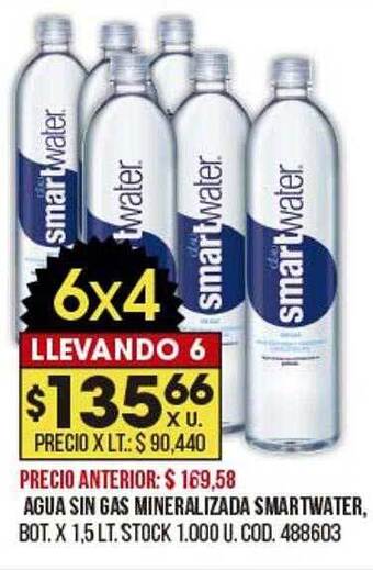 Coto Agua sin gas mineralizada smartwater oferta