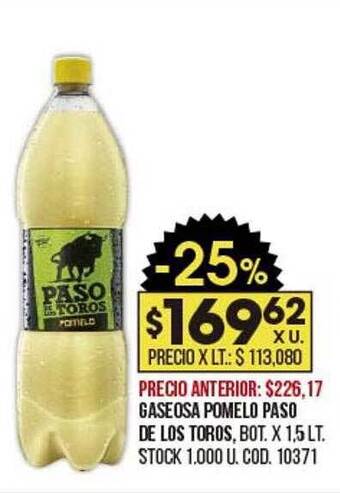 Coto Gaseosa pomelo paso de los toros oferta