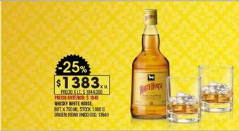 Coto Whisky white horse oferta