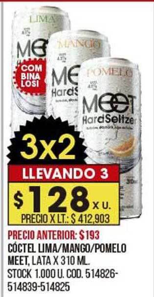 Coto Cóctel lima mango pomelo meet oferta