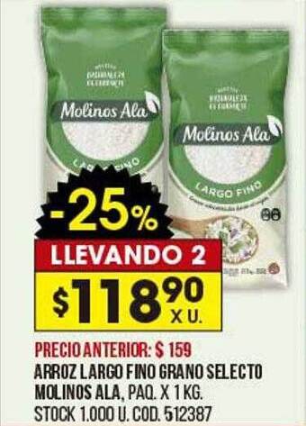 Coto Arroz largo fino grano selecto molinos ala oferta