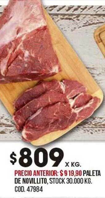 Coto Paleta de novillito oferta