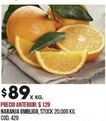 Coto Naranja ombligo oferta