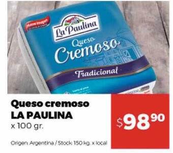 Disco Queso cremoso la paulina oferta