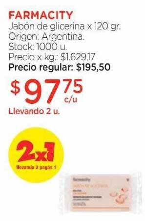 Farmacity Farmacity jabón de glicerina oferta