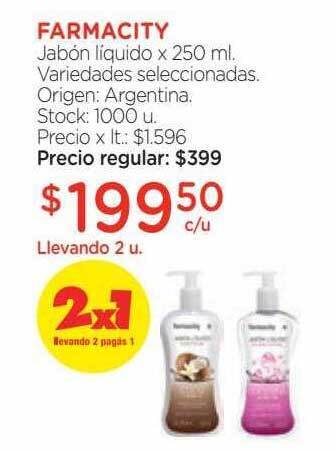 Farmacity Farmacity jabón líquido oferta