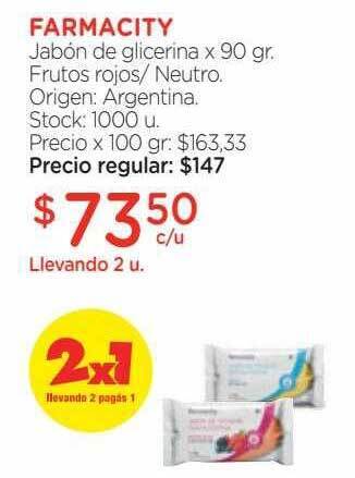 Farmacity Farmacity jabón de glicerina oferta
