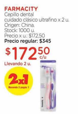 Farmacity Farmacity cepillo dental cuidado clásico ultrafino oferta