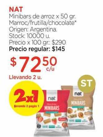 Farmacity Nat minibars de arroz oferta