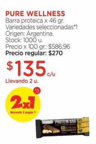Farmacity Pure wellness barra proteica oferta