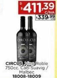Hipermay Circus vino roble oferta