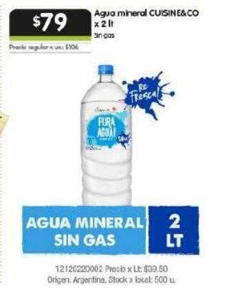 Jumbo Agua mineral cuisine&co oferta