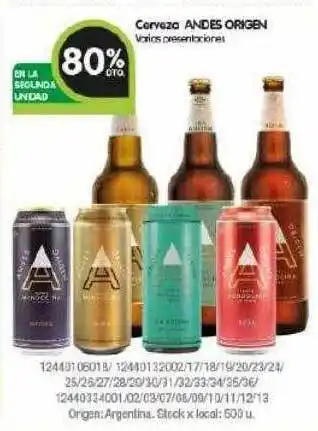 Jumbo Cerveza andes origen oferta