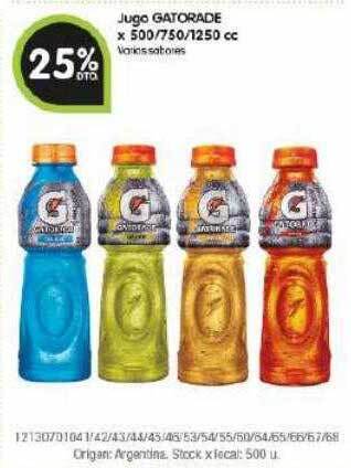 Jumbo Jugo gatorade oferta