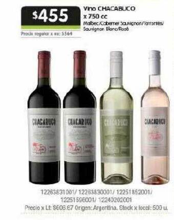 Jumbo Vino chacabuco oferta