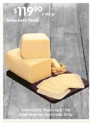 Jumbo Queso barra tripack oferta
