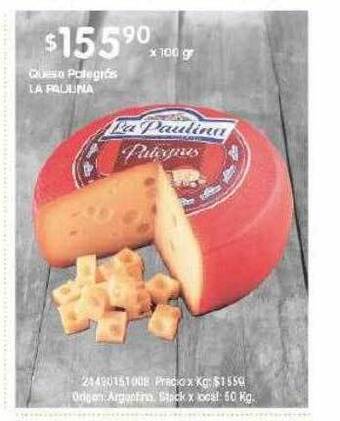 Jumbo Queso pategras la paulina oferta
