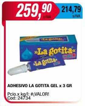 Maxiconsumo Adhesivo la gotita gel oferta