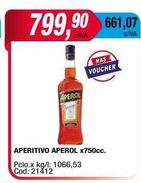 Maxiconsumo Aperitivo aperol oferta