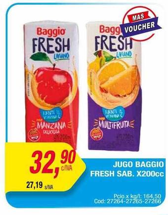 Maxiconsumo Jugo baggio fresh sab oferta
