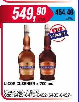 Maxiconsumo Licor cusenier oferta