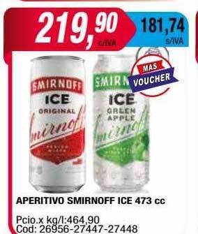 Maxiconsumo Aperitivo smirnoff ice oferta