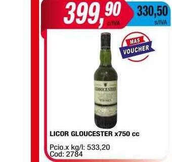 Maxiconsumo Licor gloucester oferta