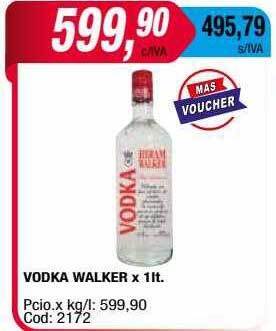 Maxiconsumo Vodka walker oferta