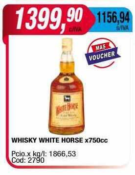 Maxiconsumo Whisky white horse oferta