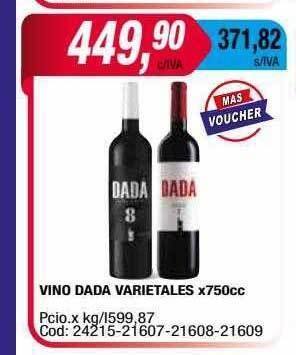 Maxiconsumo Vino dada varietales oferta