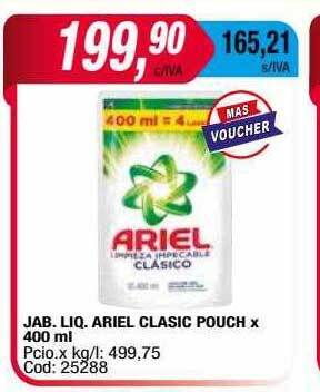 Maxiconsumo Jab liq ariel clasic pouch oferta